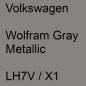 Preview: Volkswagen, Wolfram Gray Metallic, LH7V / X1.